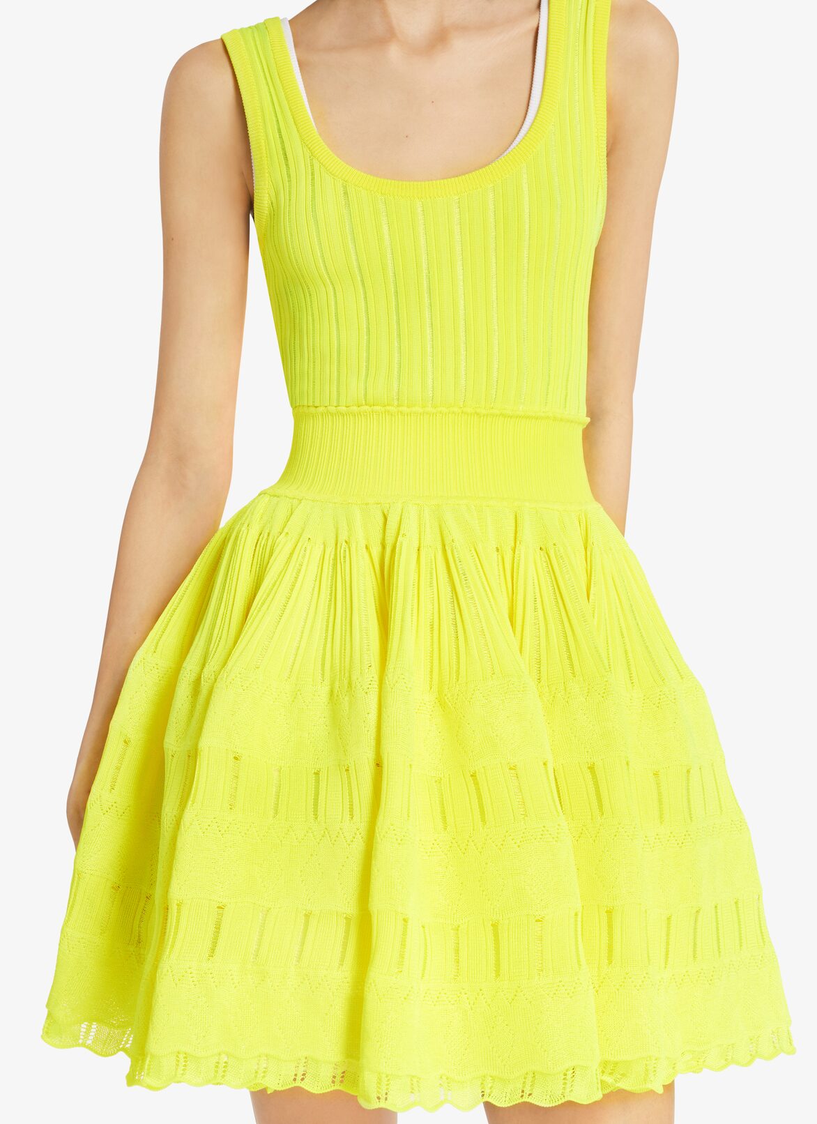 Abito Crinoline lucido ALAÏA ABITO CRINOLINE LUCIDO GIALLO FLUO